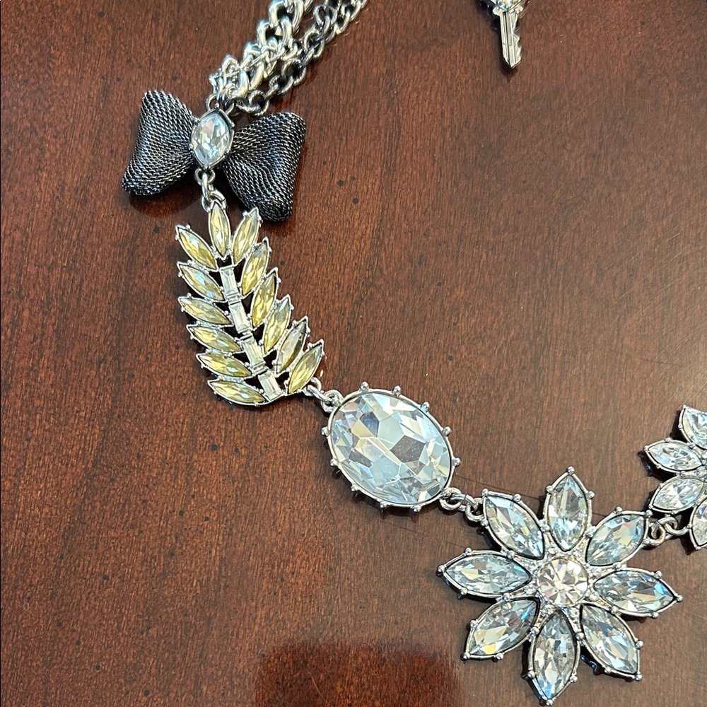 Betsey Johnson Silver and Black Statement Necklace - Picture 6 of 7